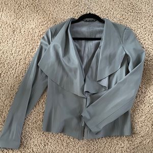 Zara jacket gray faux suede size xs